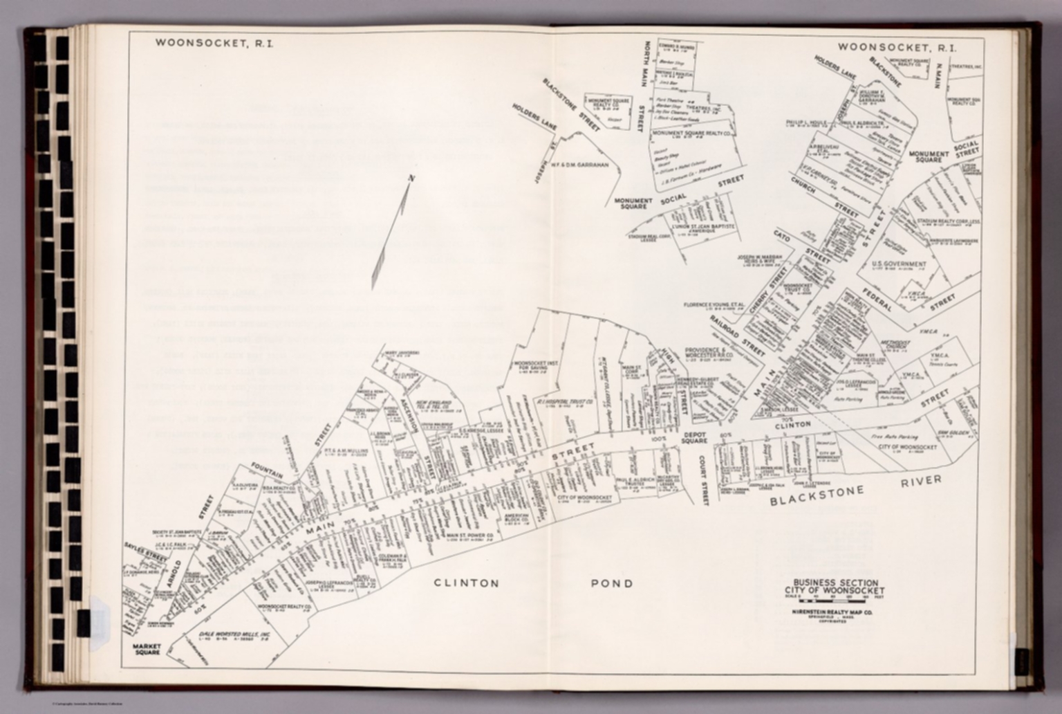 Business Section, City of Woonsocket (Rhode Island). David Rumsey