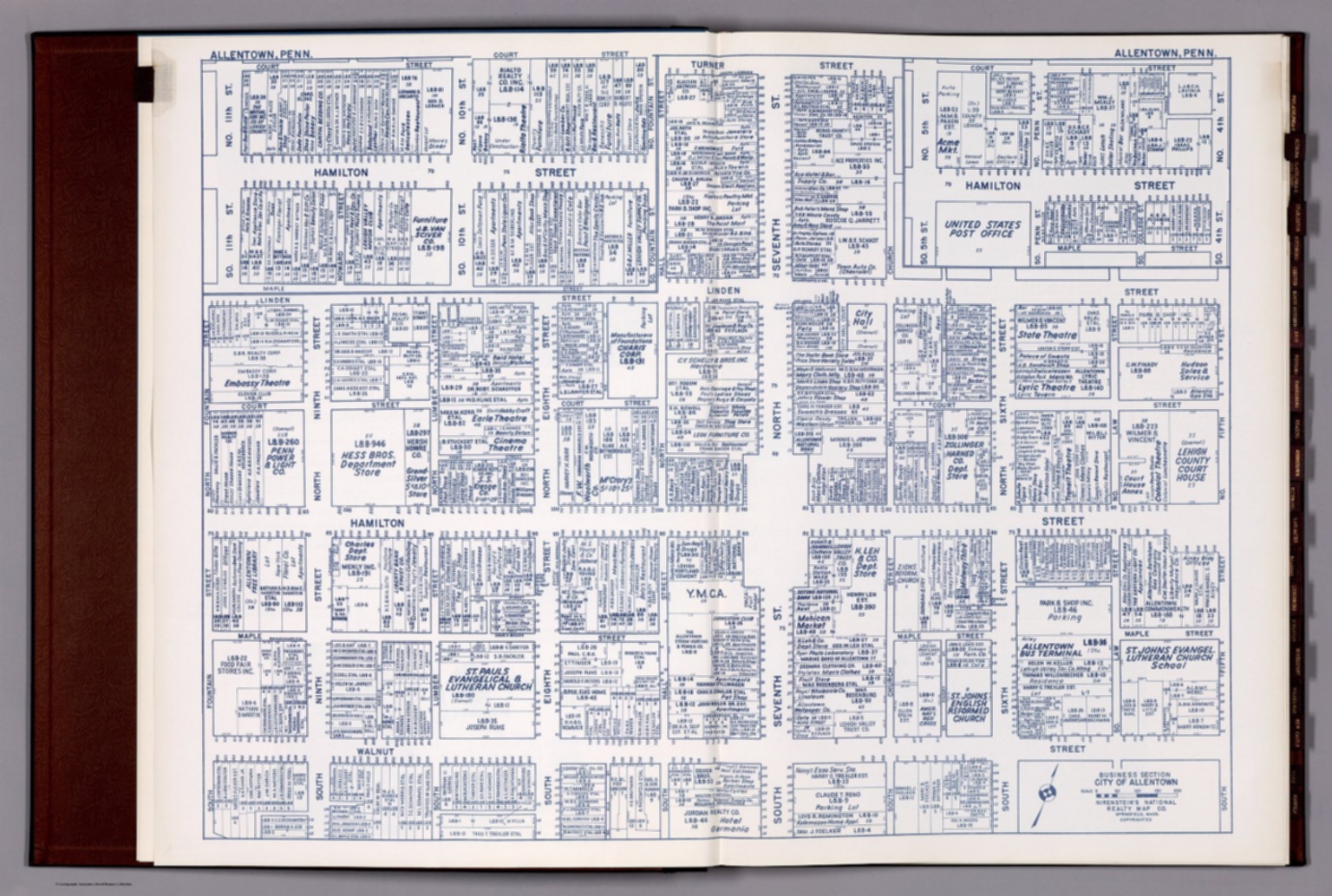 Business Section, City of Allentown (Pennsylvania). David Rumsey