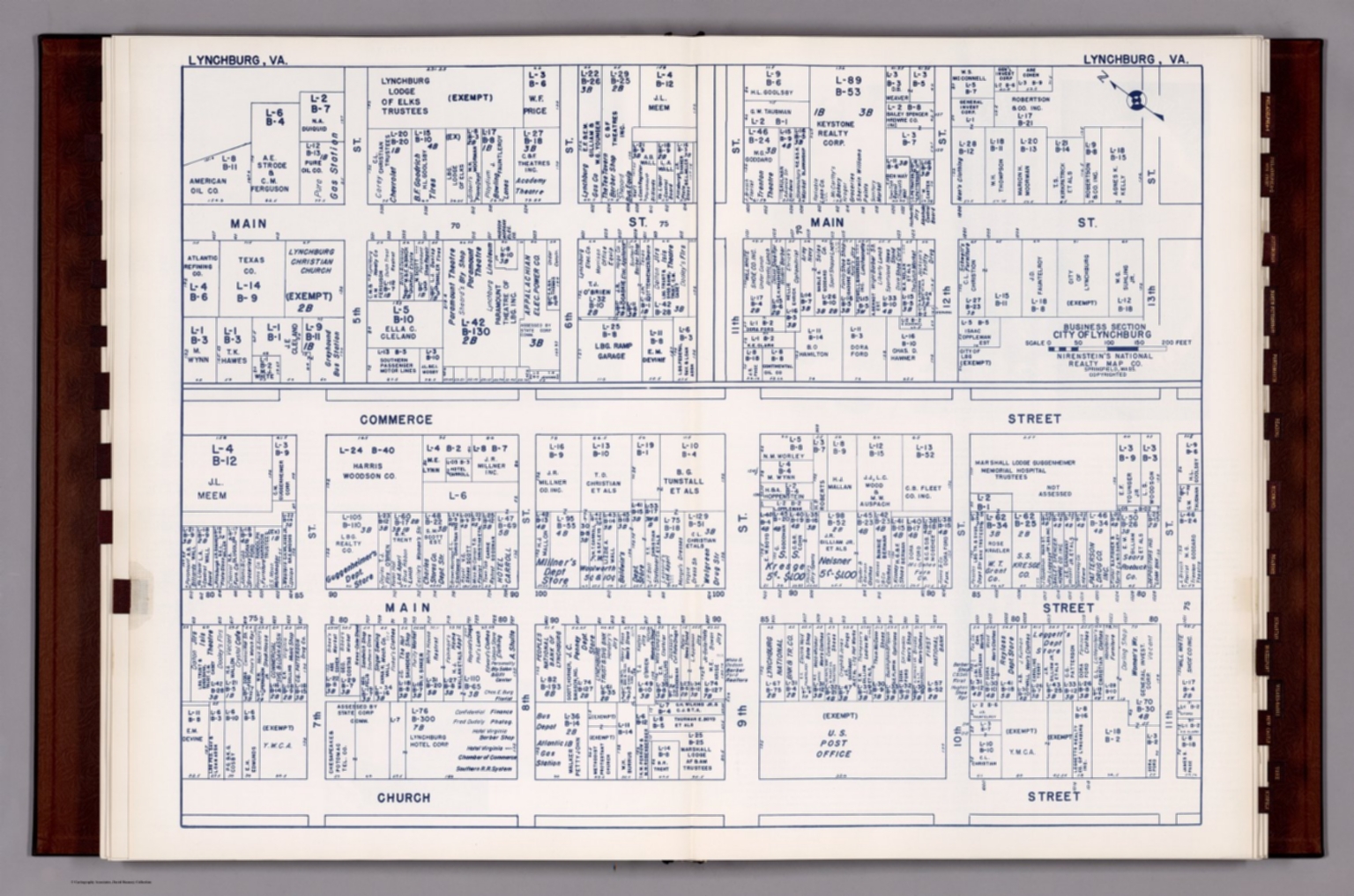 Business Section, City of Lynchburg (Virginia). David Rumsey