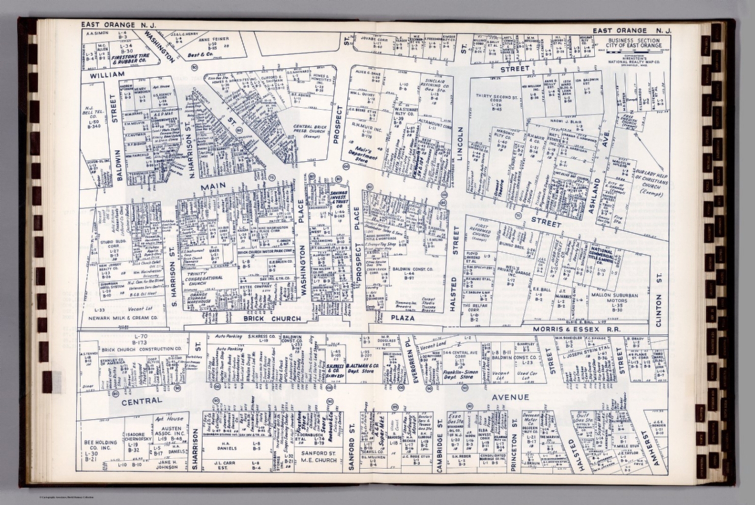 Business Section, City of East Orange (New Jersey). David Rumsey