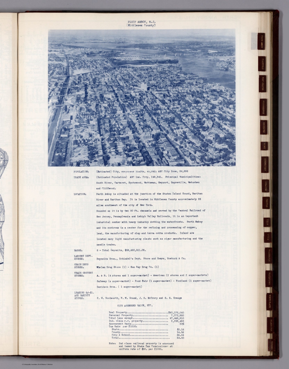 Text Perth Amboy (New Jersey). David Rumsey Historical Map Collection