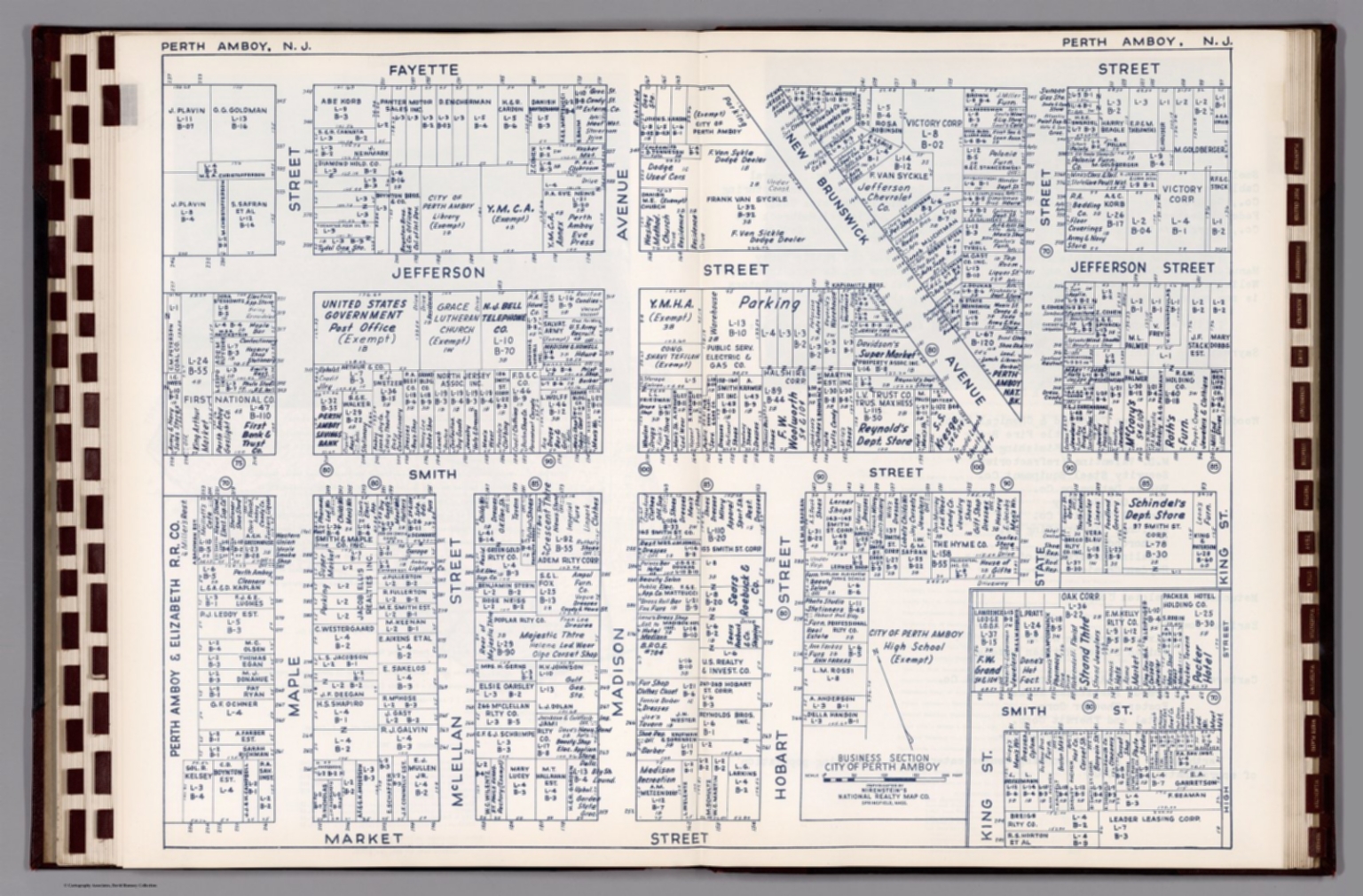 Business Section, City of Perth Amboy (New Jersey). David Rumsey