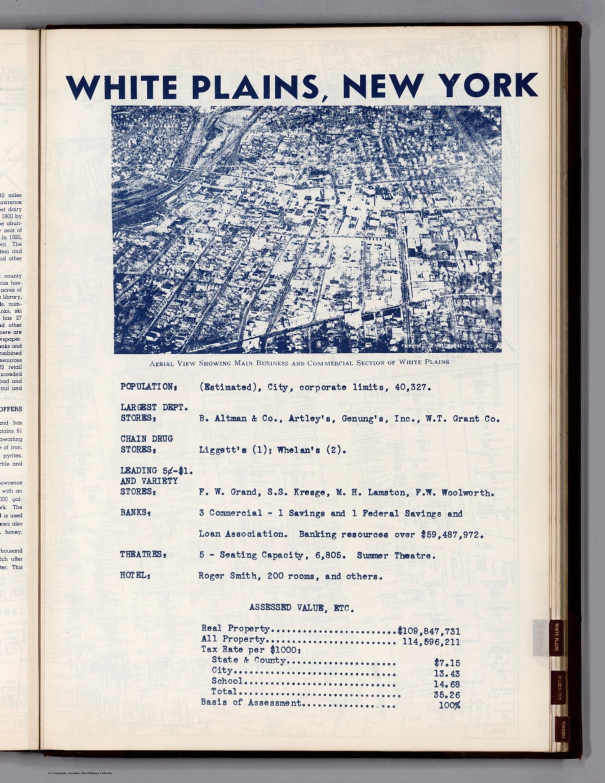Text White Plains (New York). David Rumsey Historical Map Collection