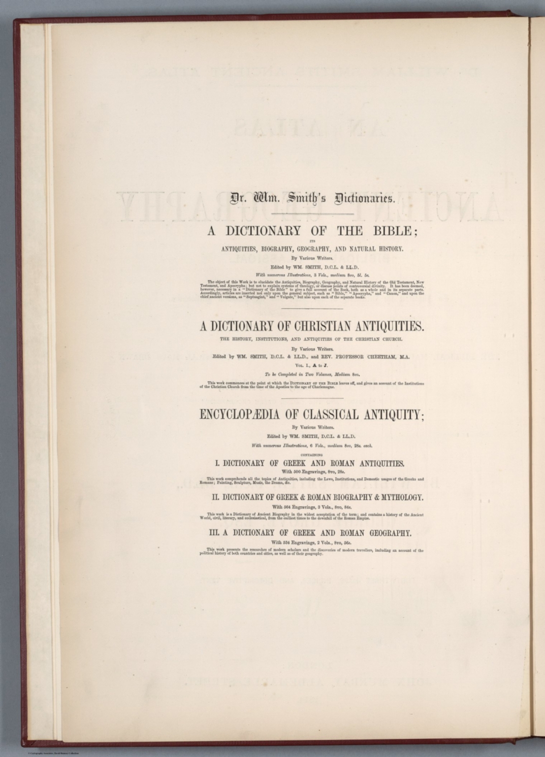 Text Dr. Smith's dictionaries David Rumsey Historical Map Collection
