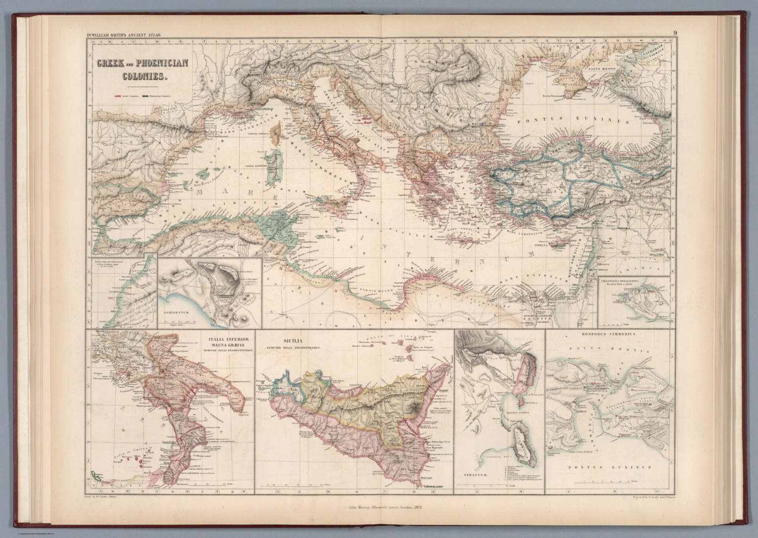 Greek And Phoenician Colonies - David Rumsey Historical Map Collection