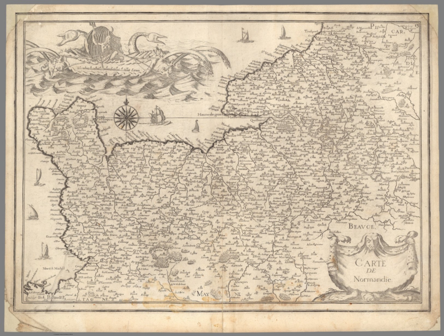 Carte de Normandie - David Rumsey Historical Map Collection