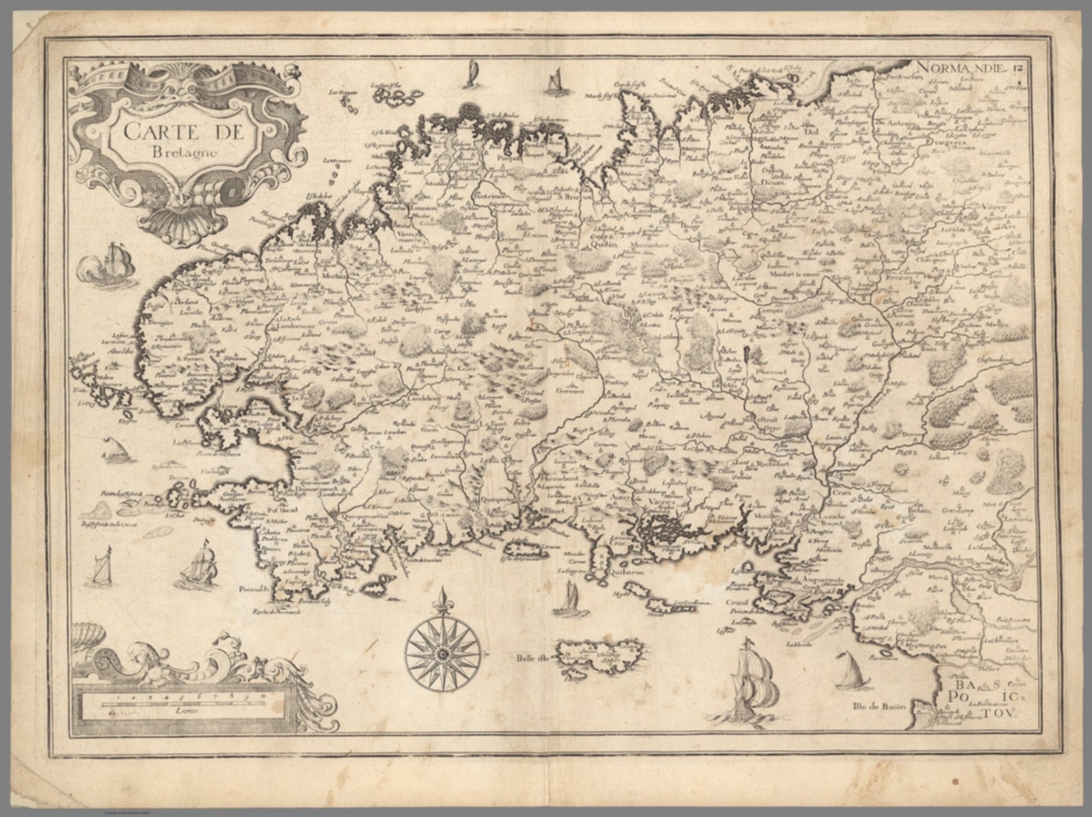 carte de bretagne Carte de Bretagne   David Rumsey Historical Map Collection