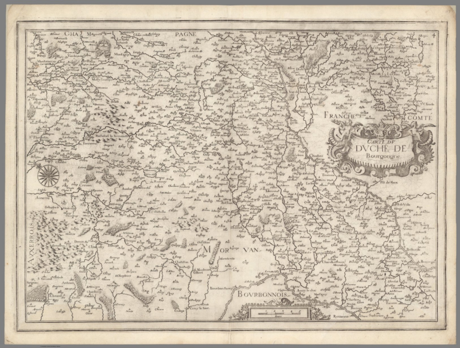 Carte Du Duche De Bourgongne - David Rumsey Historical Map Collection