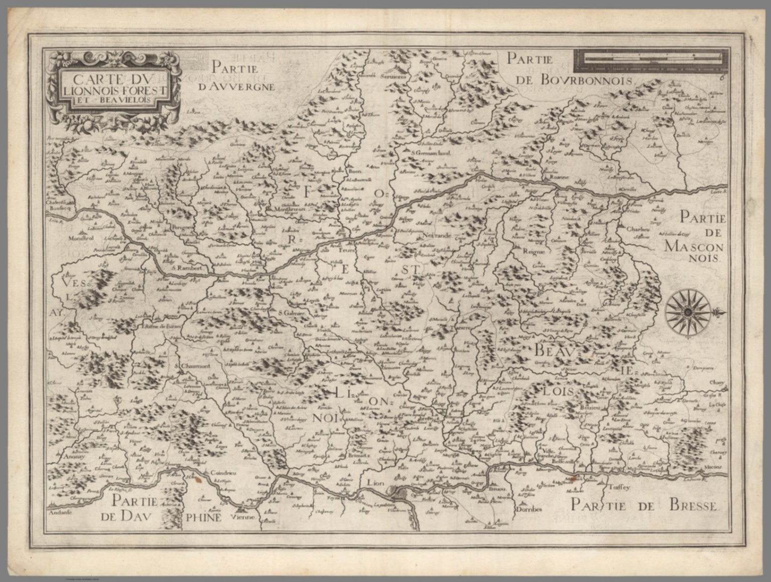 Carte du Lionnois Forest et Beavielois - David Rumsey Historical Map ...