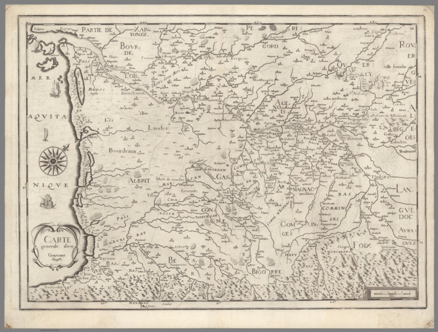 Carte generale de Guyenne - David Rumsey Historical Map Collection