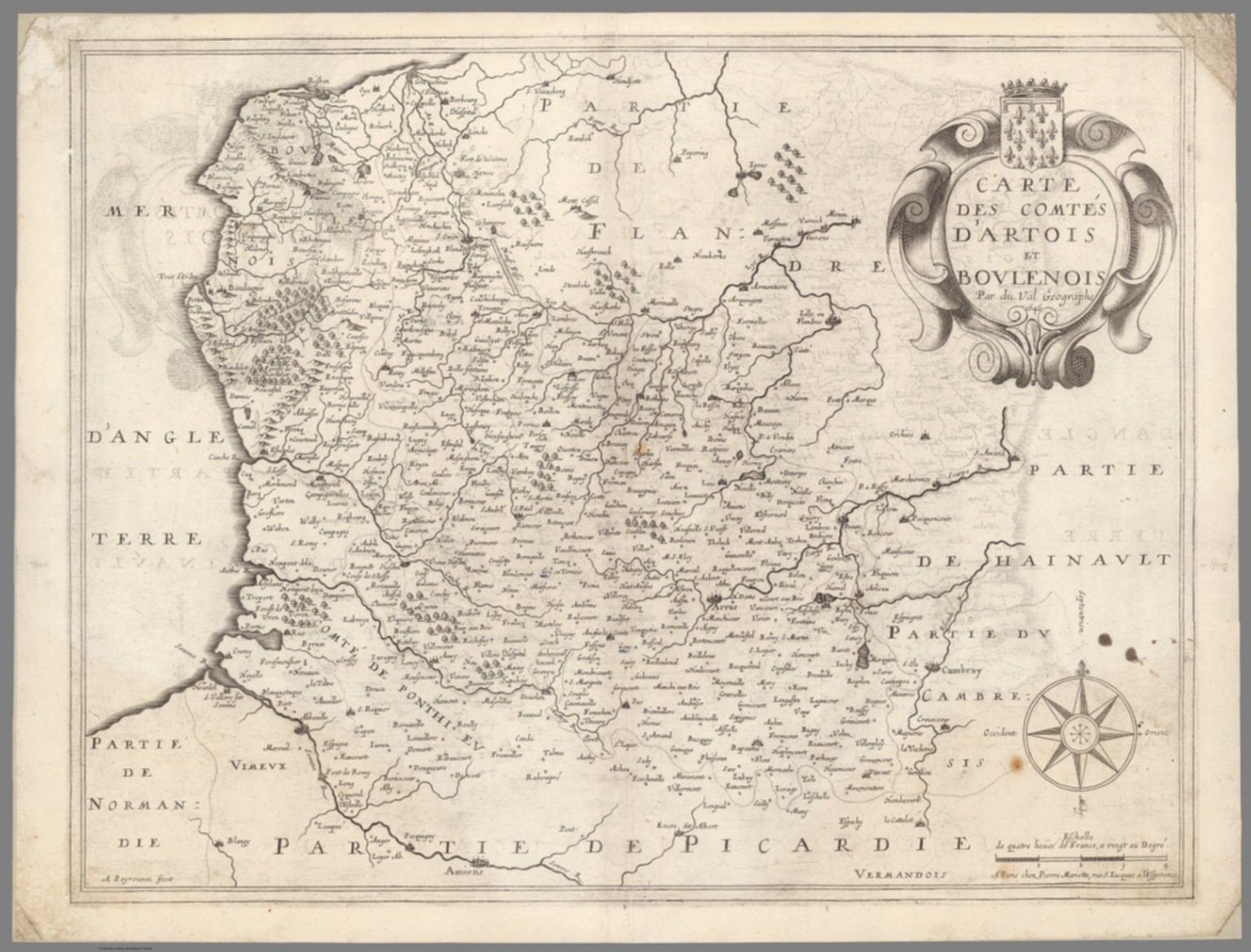 Carte des Comtes d'Artois et Bovlenois - David Rumsey Historical Map ...