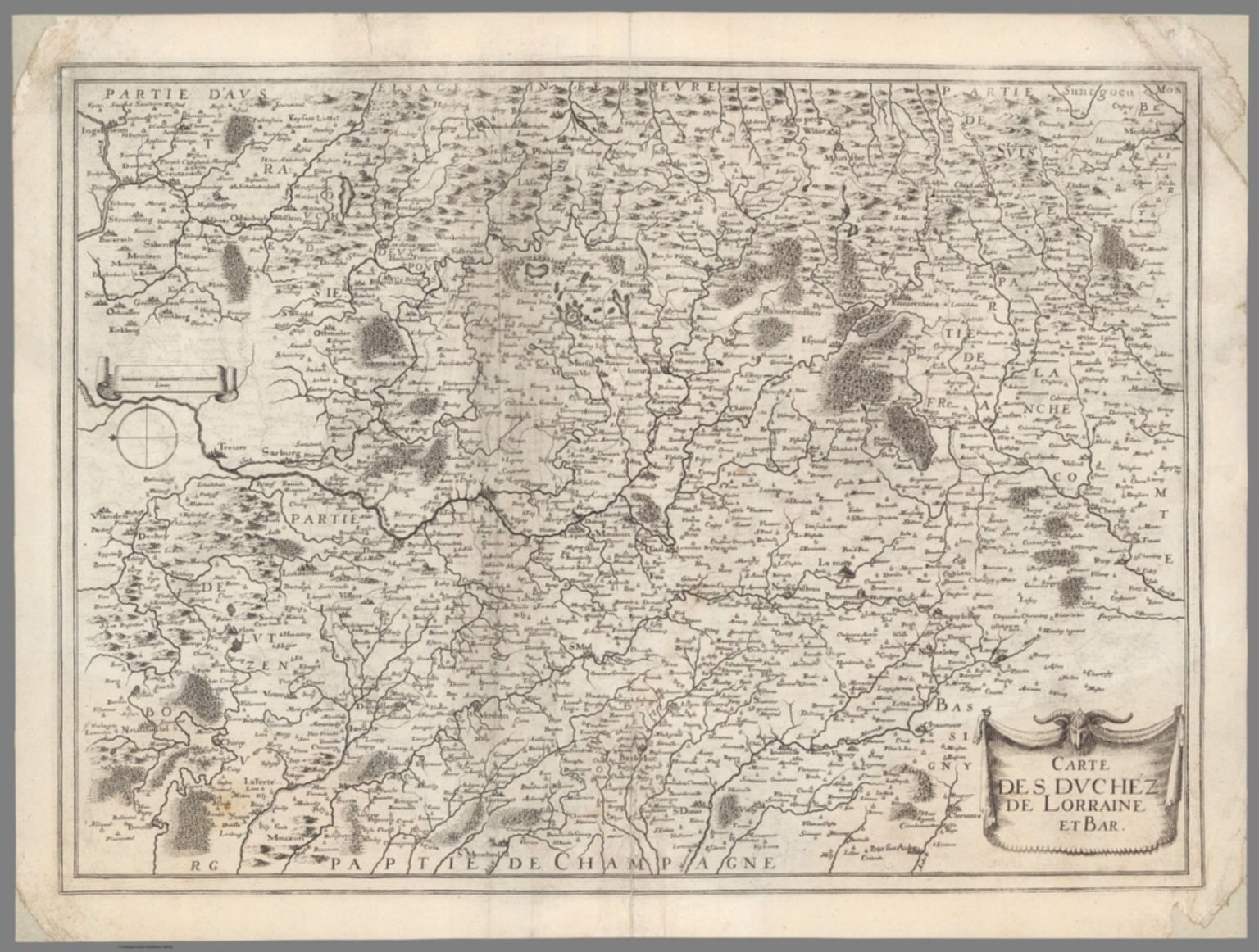 Carte des Duchez de Lorraine et Bar - David Rumsey Historical Map ...