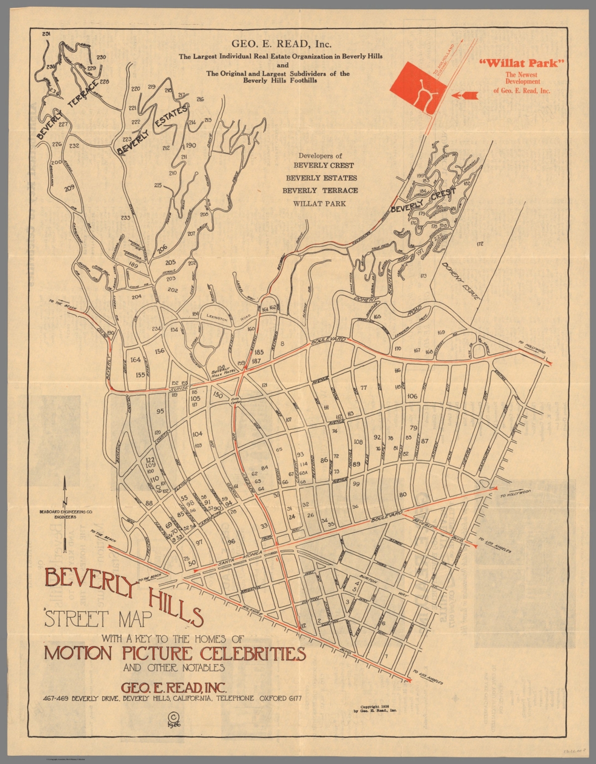 Beverly Hills street map - David Rumsey Historical Map Collection