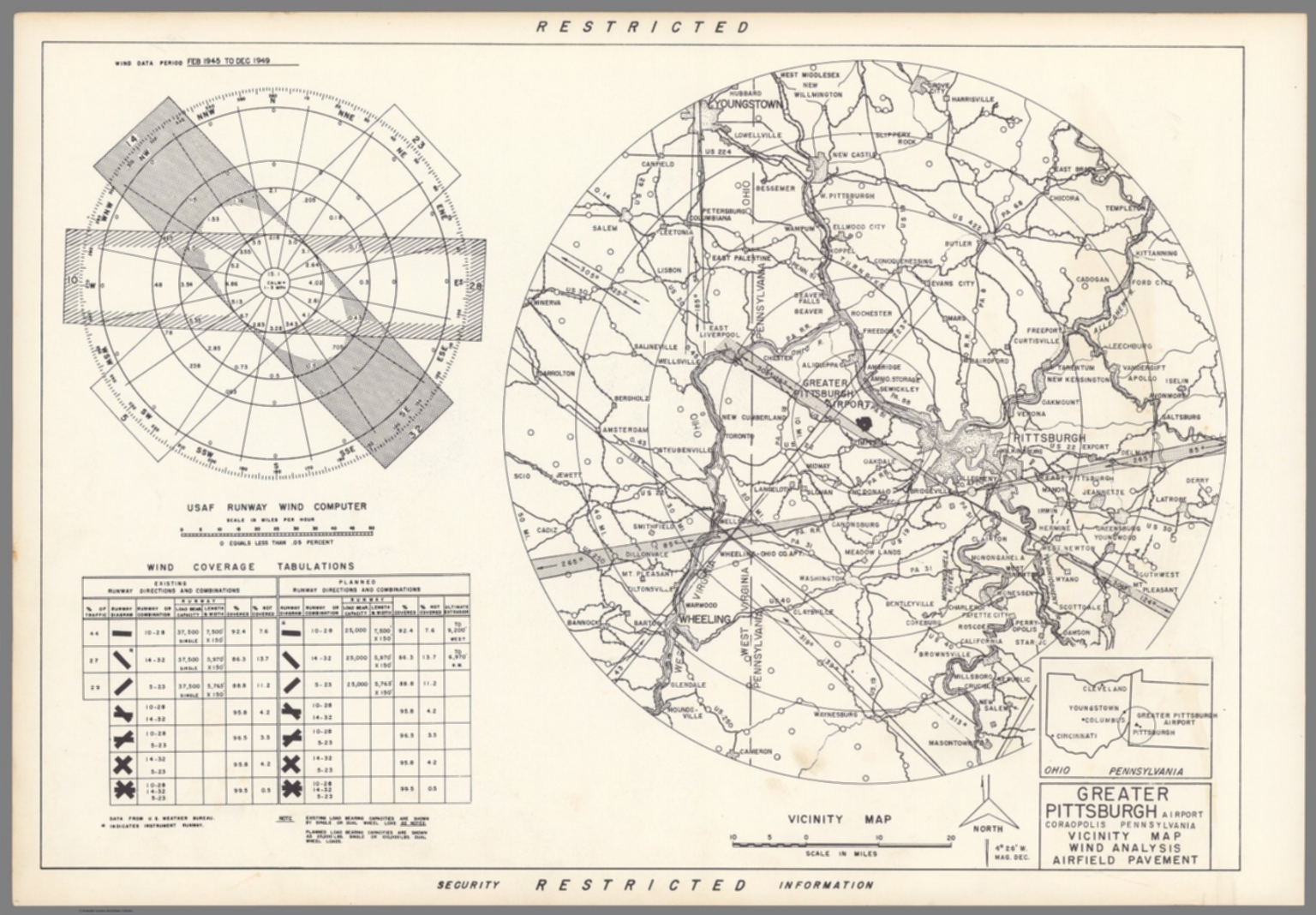 Greater Pittsburgh Airport Coraopolis, Pennsylvania Vicinity map