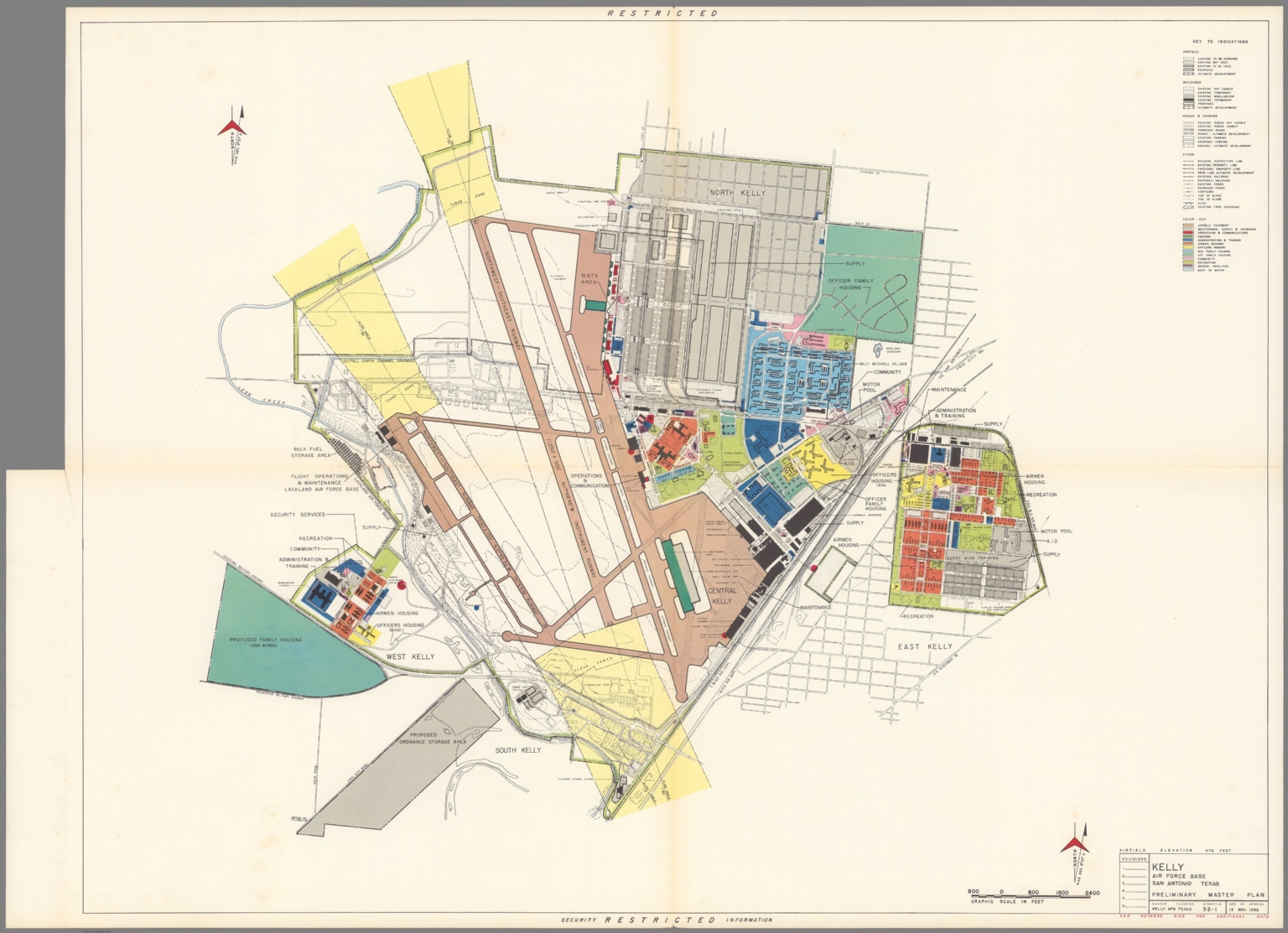 Kelly Air Force Base : San Antonio Texas - David Rumsey Historical Map ...