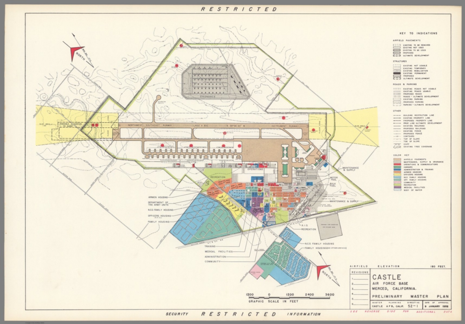 Castle Air Force Base Merced California Preliminary master plan
