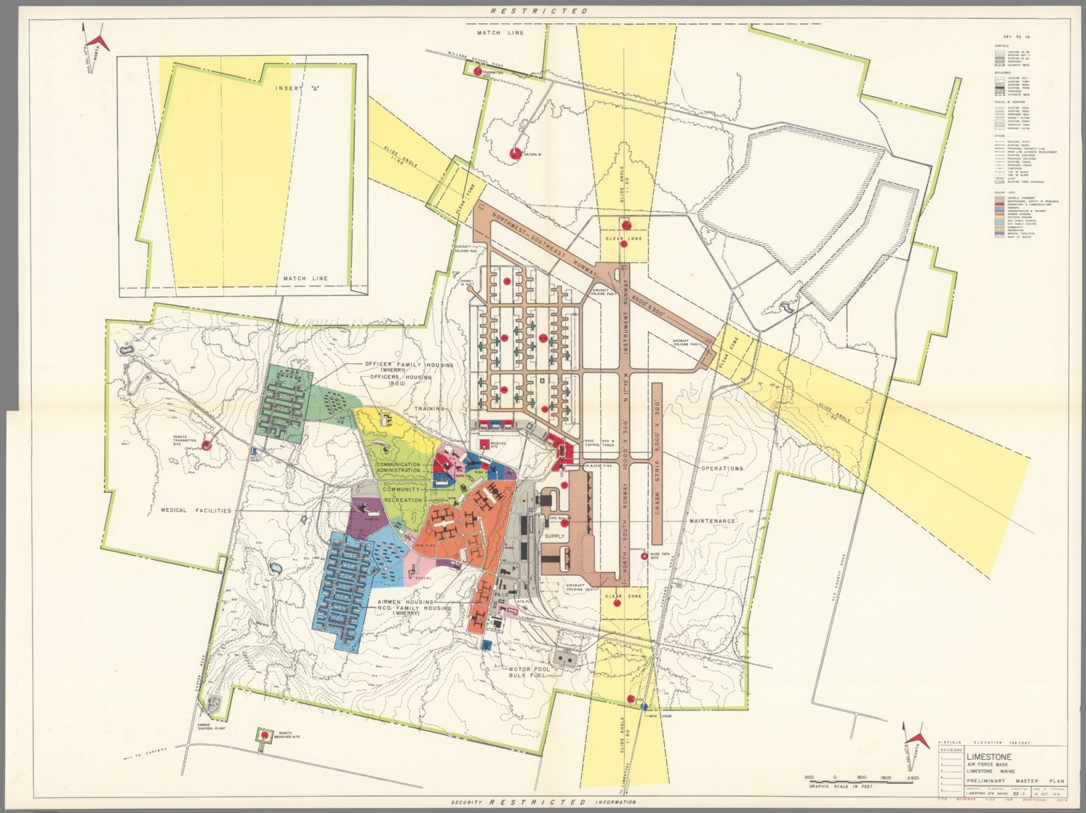 Limestone Air Force Base Limestone Maine Preliminary master plan