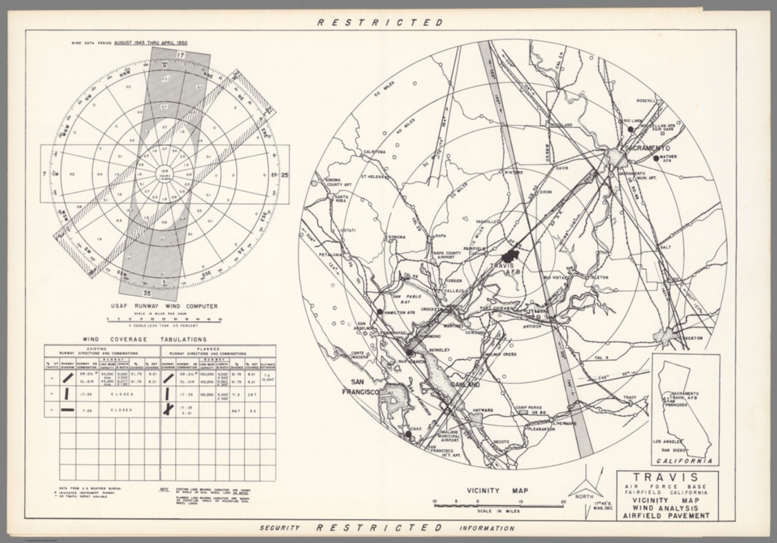 Travis Air Force Base : Fairfield California : Vicinity map - David 