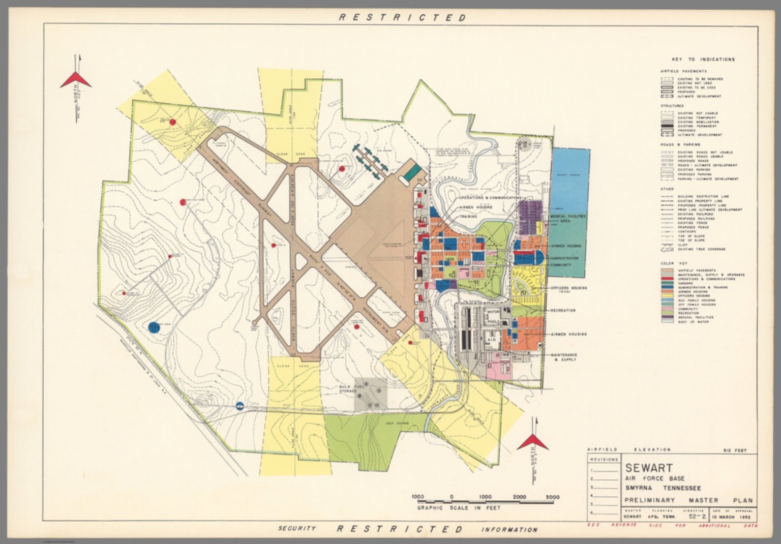 Sewart Air Force Base Smyrna Tennessee Preliminary master plan