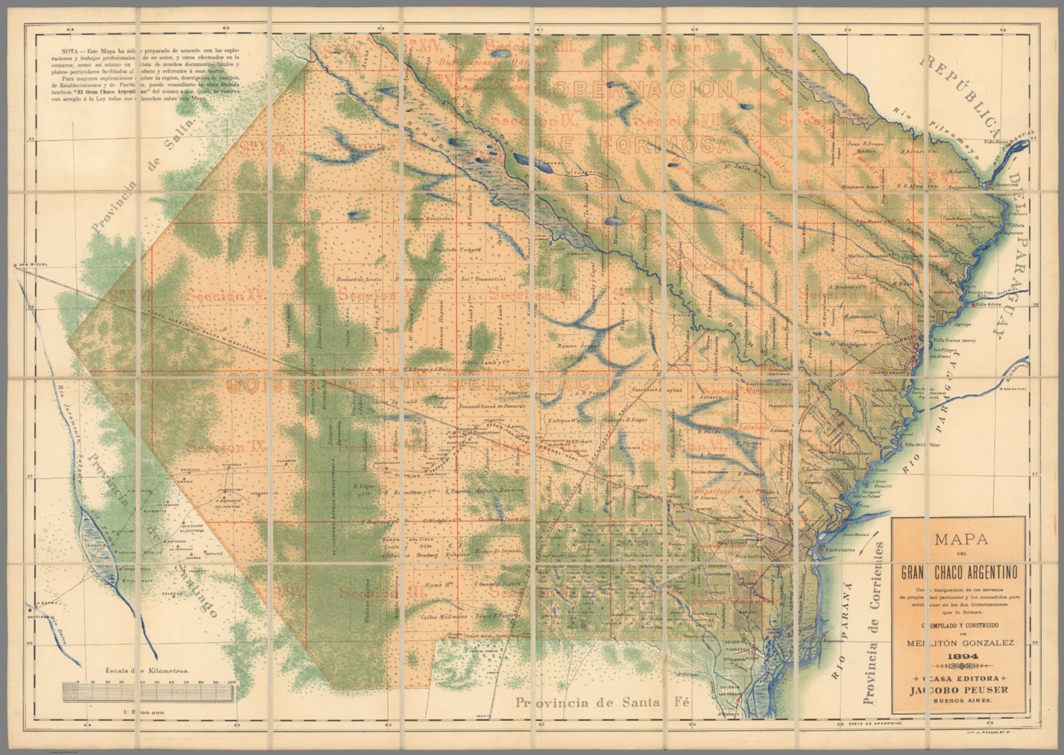 Mapa del Gran Chaco Argentino - David Rumsey Historical Map Collection