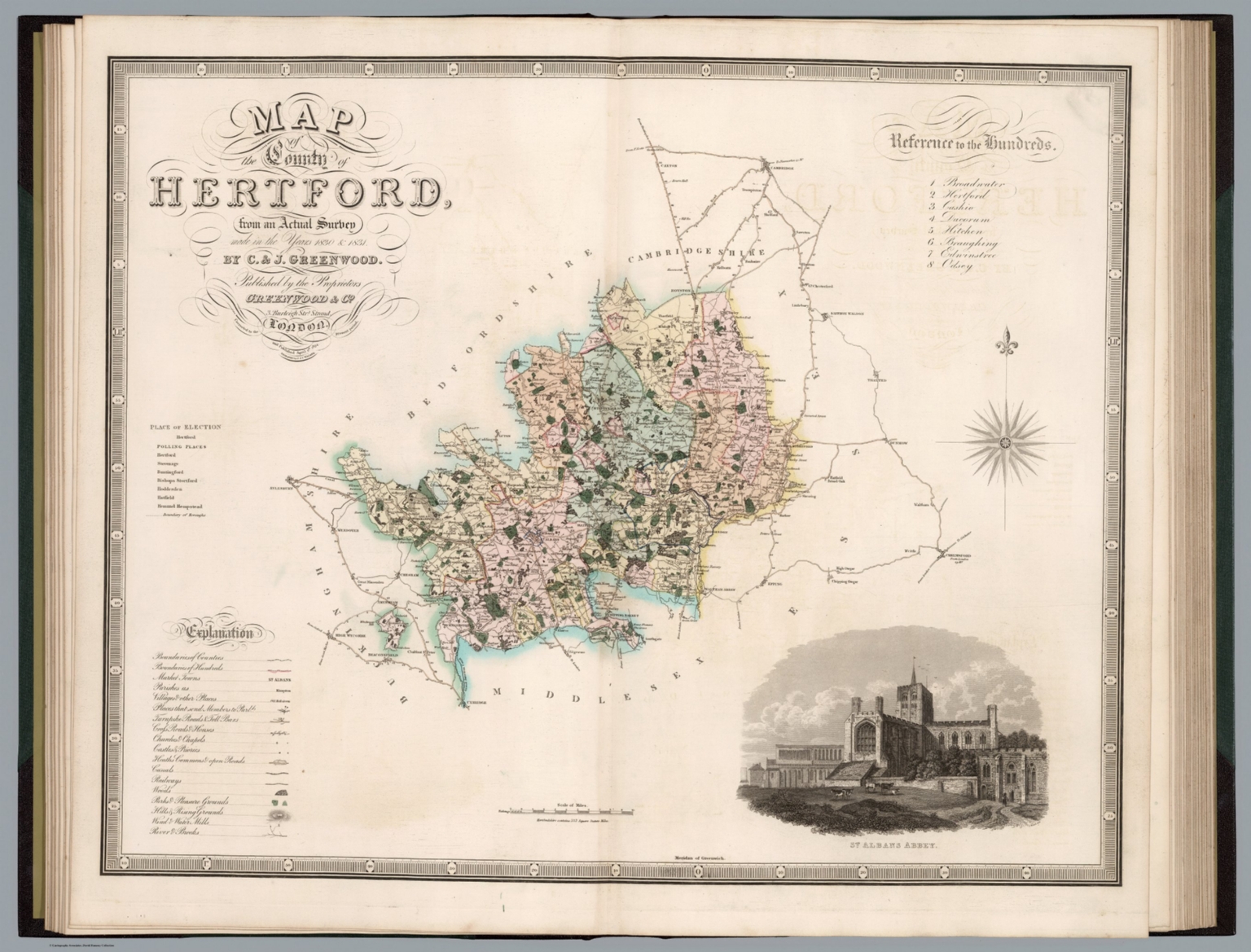 Map of the county of Hertford David Rumsey Historical Map Collection