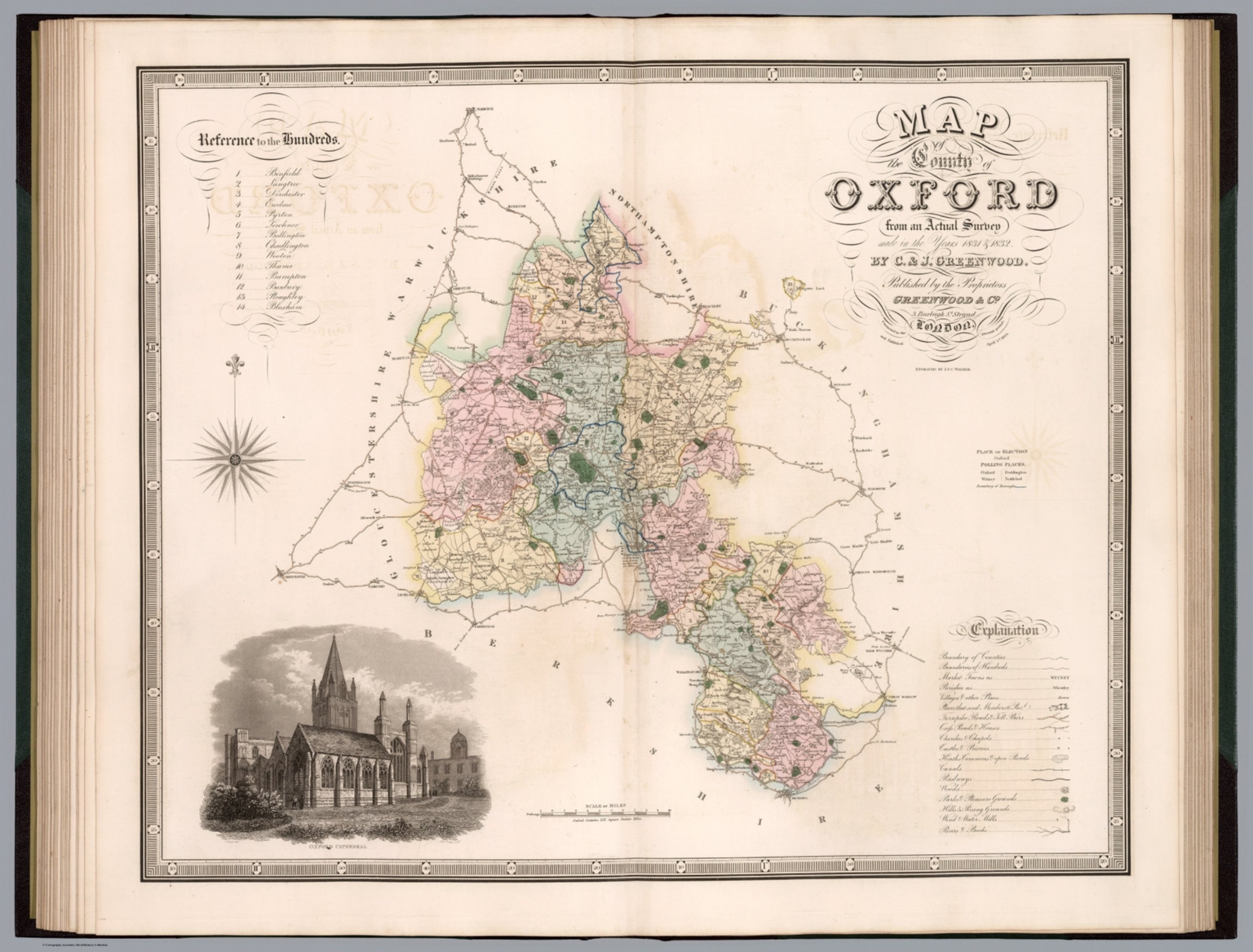 Map of the county of Oxford David Rumsey Historical Map Collection