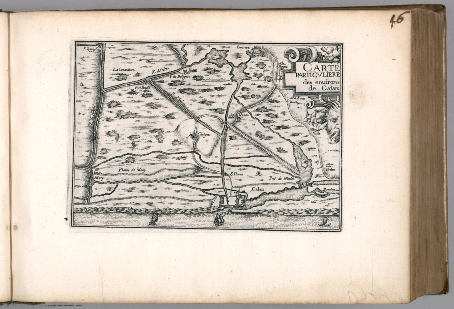 Carte particuliere des environs de Calais - David Rumsey Historical Map Collection