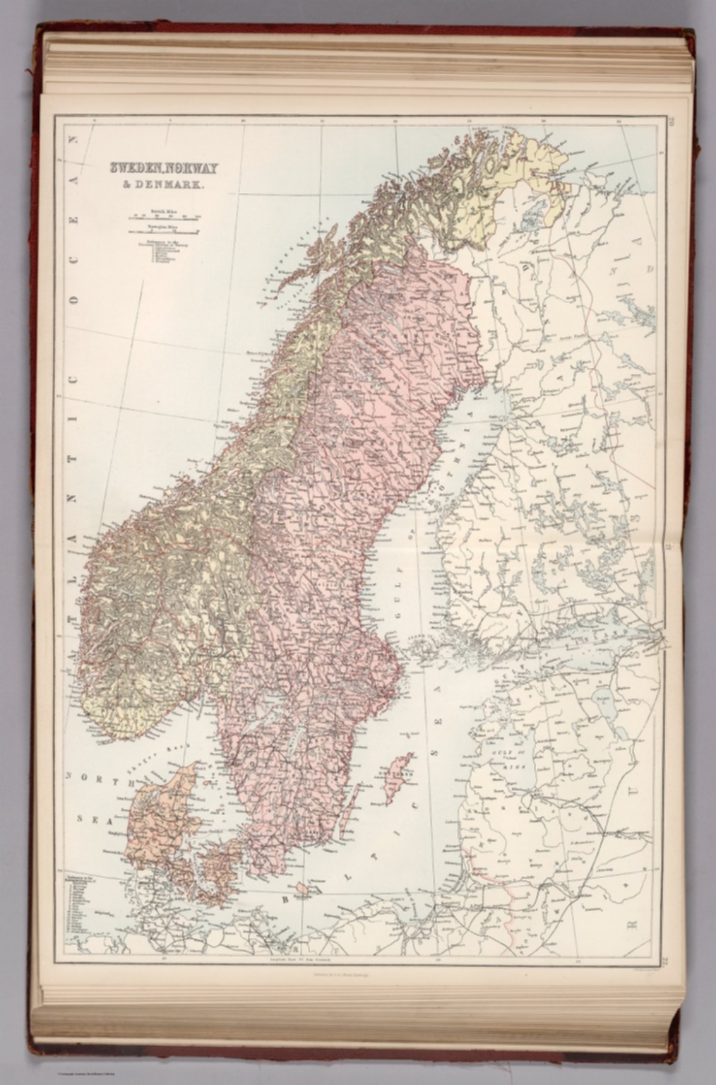 Sweden Norway Denmark David Rumsey Historical Map