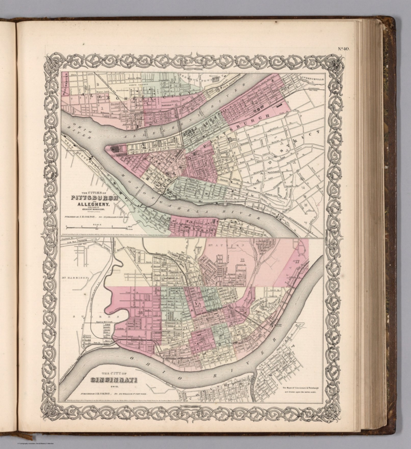 Cities of Pittsburgh and Allegheny. City of Cincinnati. - David Rumsey ...