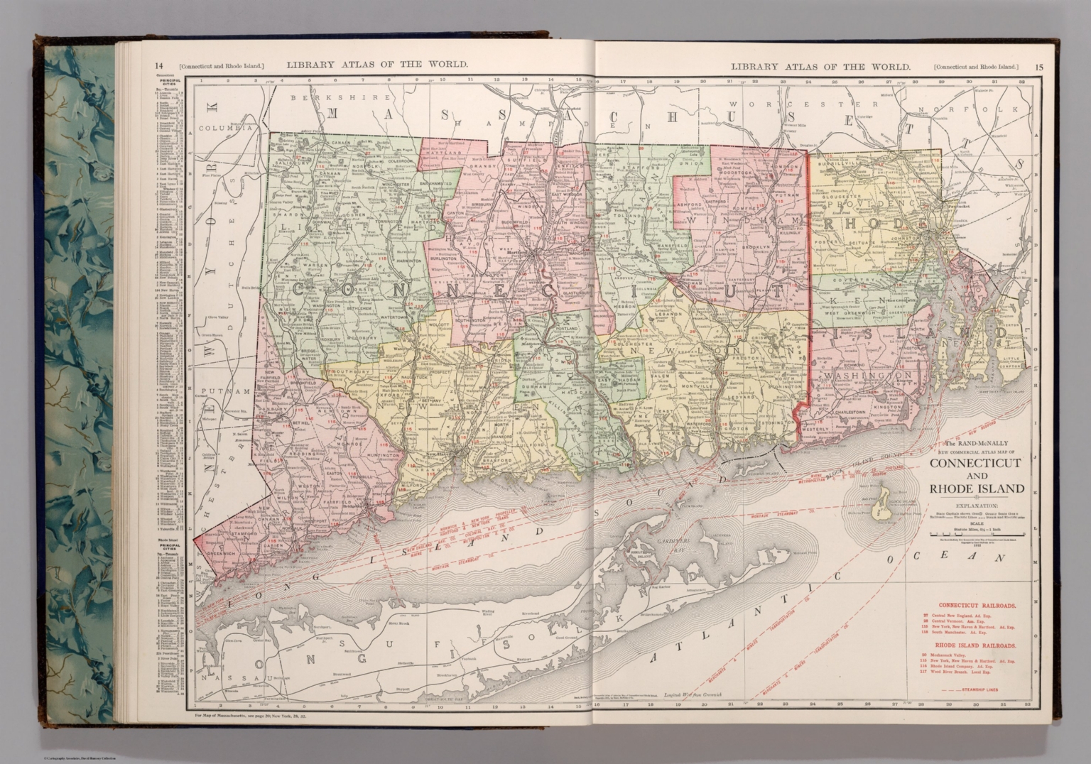 Connecticut and Rhode Island. - David Rumsey Historical Map Collection