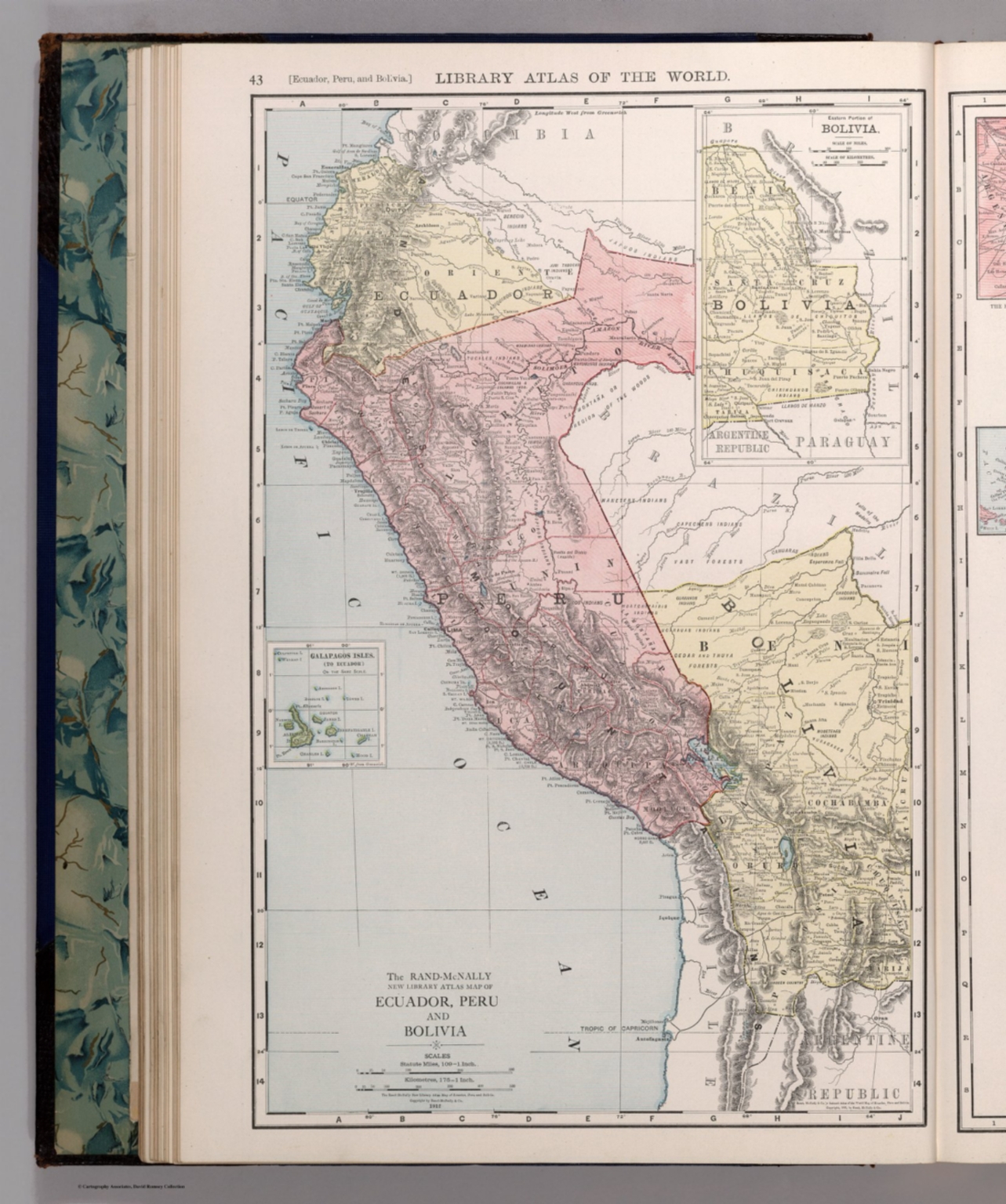 Ecuador Peru And Bolivia David Rumsey Historical Map Collection