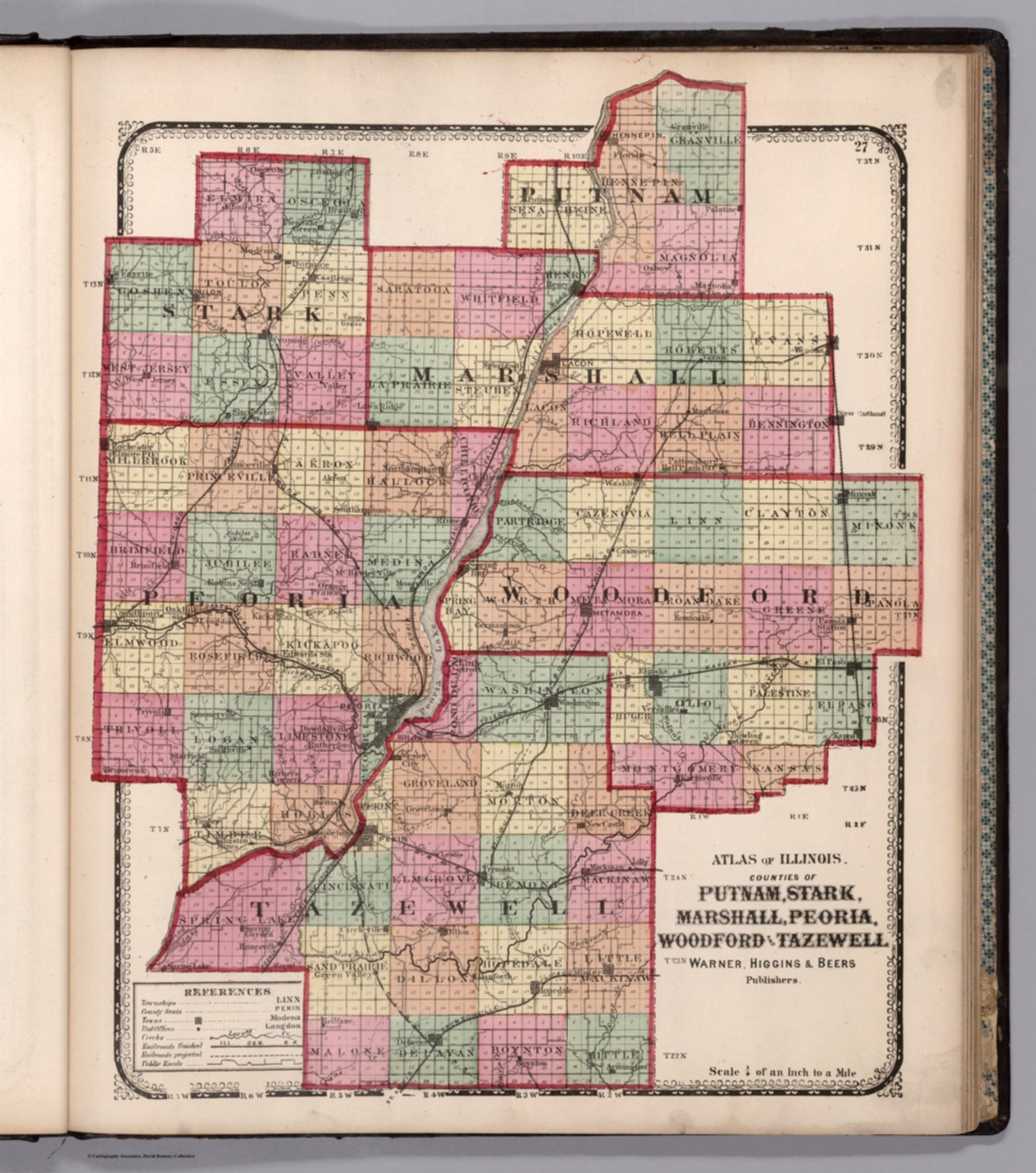 Counties of Putnam, Stark, Marshall, Peoria, Woodford and Tazewell ...