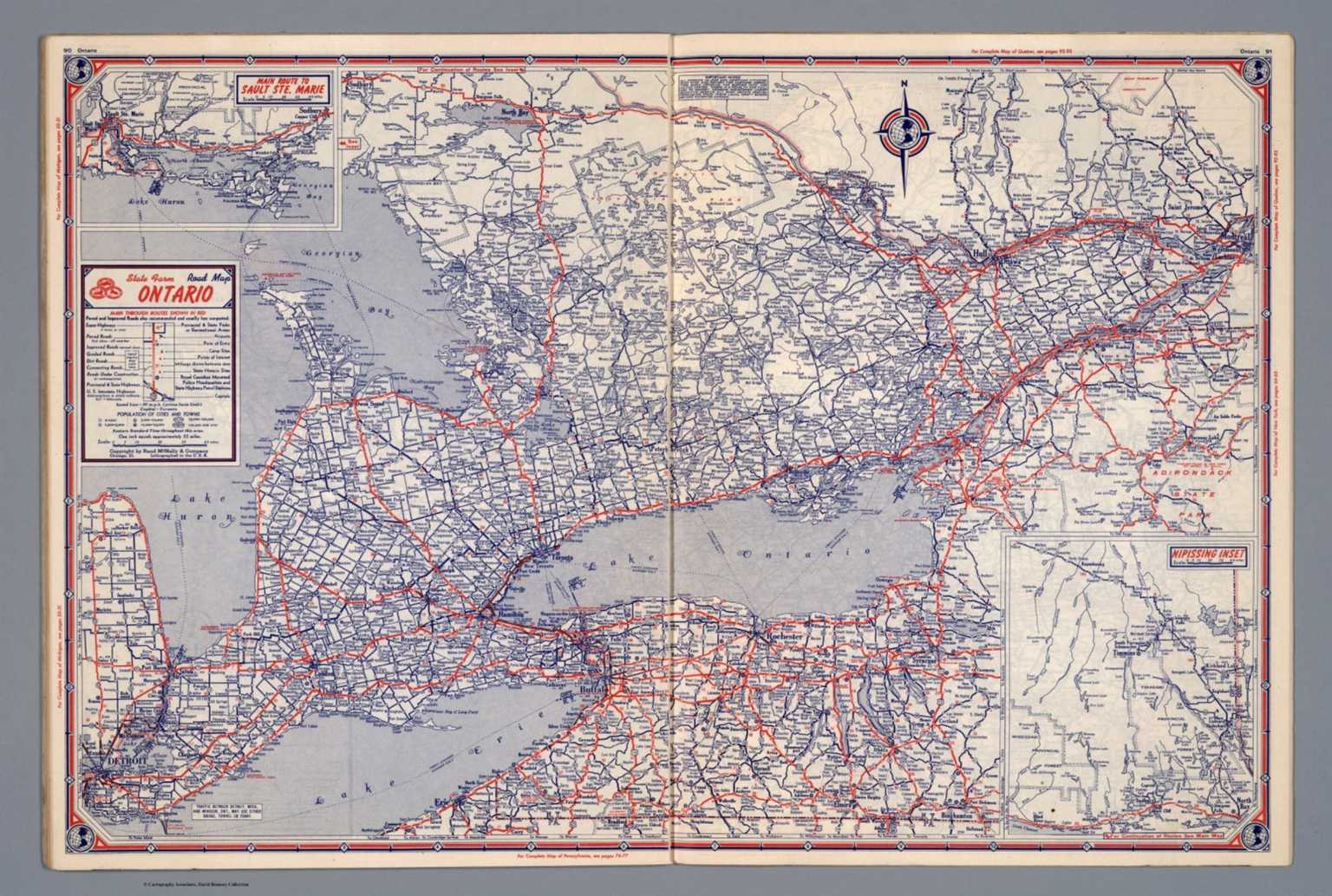 State Farm Road map: Ontario - David Rumsey Historical Map Collection
