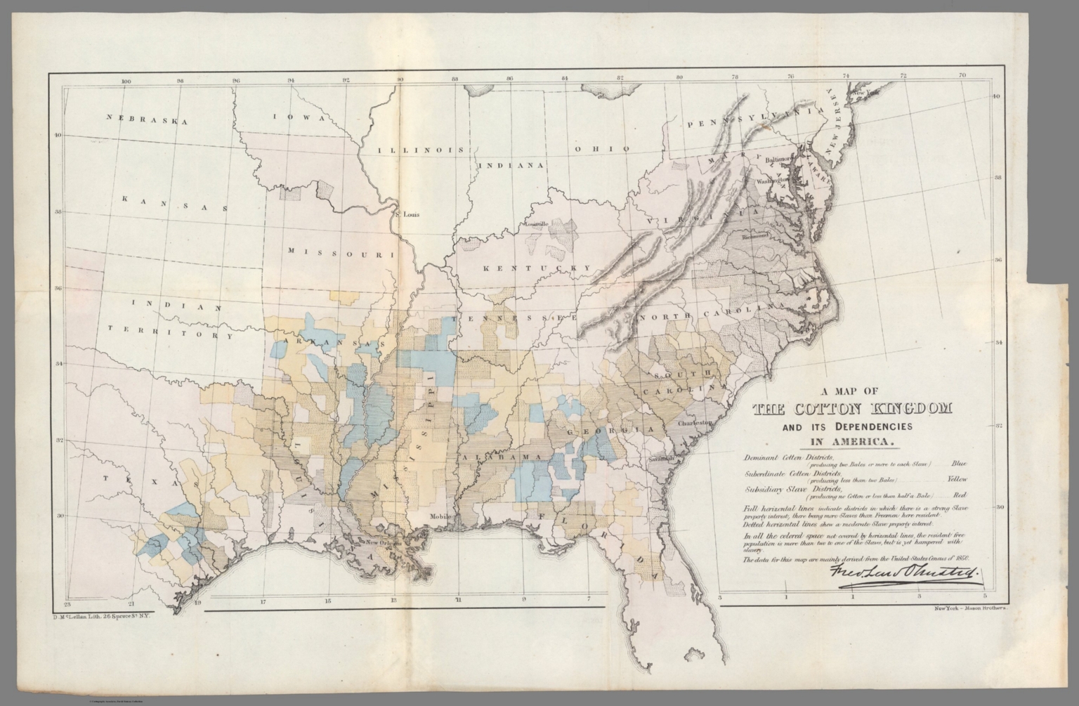 A Map of the Cotton Kingdom and Its Dependencies in America. David