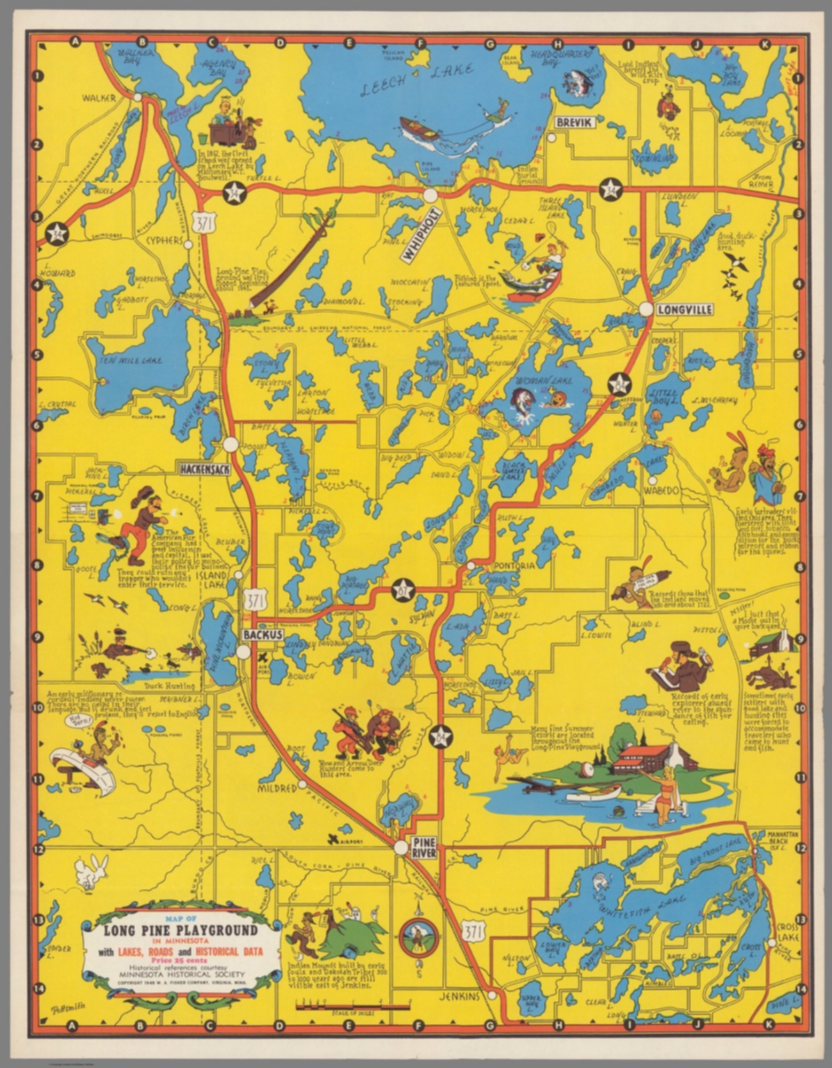 Map of Long Pine Playground in Minnesota David Rumsey Historical Map