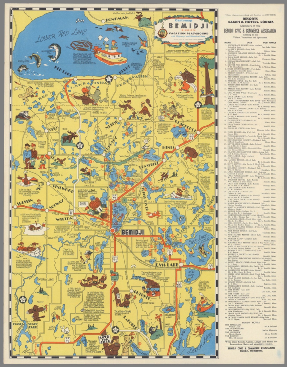 Cartomap Bemidji Minnesota David Rumsey Historical Map Collection   13506002 