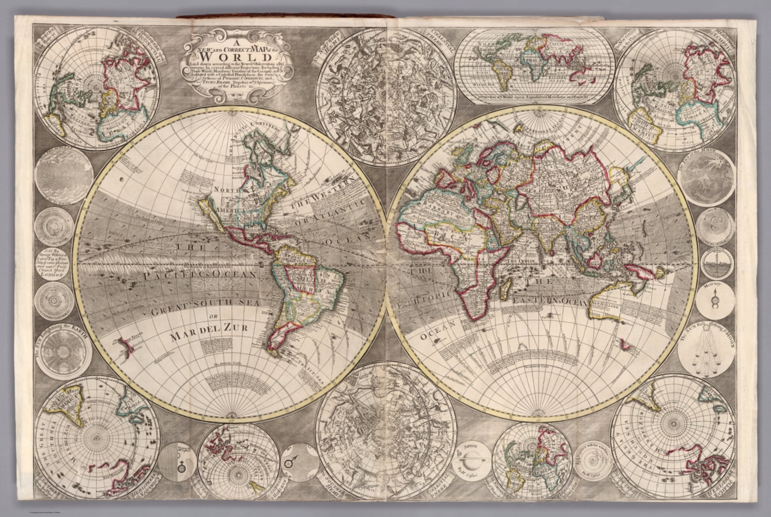 No. 1. A new and correct map of the world laid down according to the