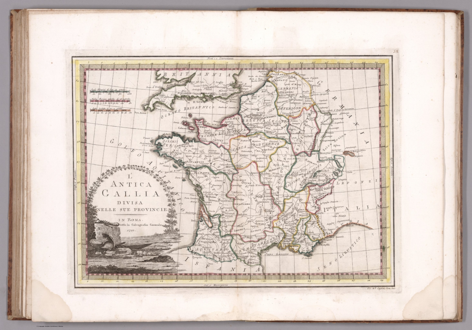 (52) L'antica Gallia. David Rumsey Historical Map Collection