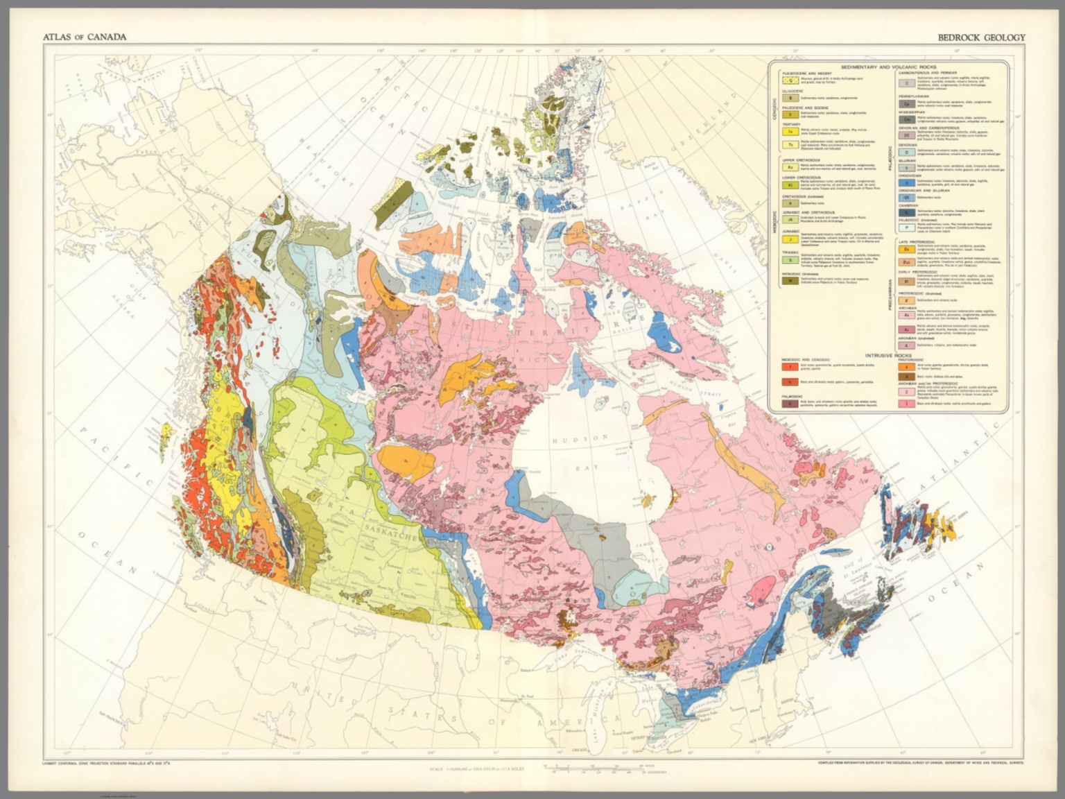 16 Bedrock Geology David Rumsey Historical Map Collection   14001038 