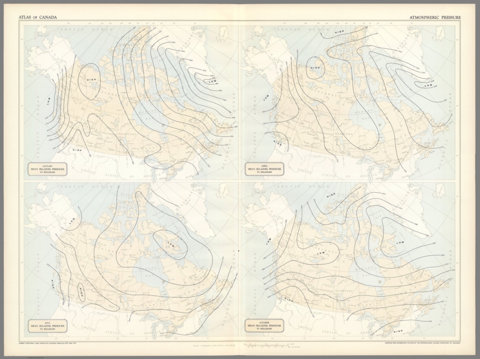 (19) Atmospheric pressure. David Rumsey Historical Map Collection