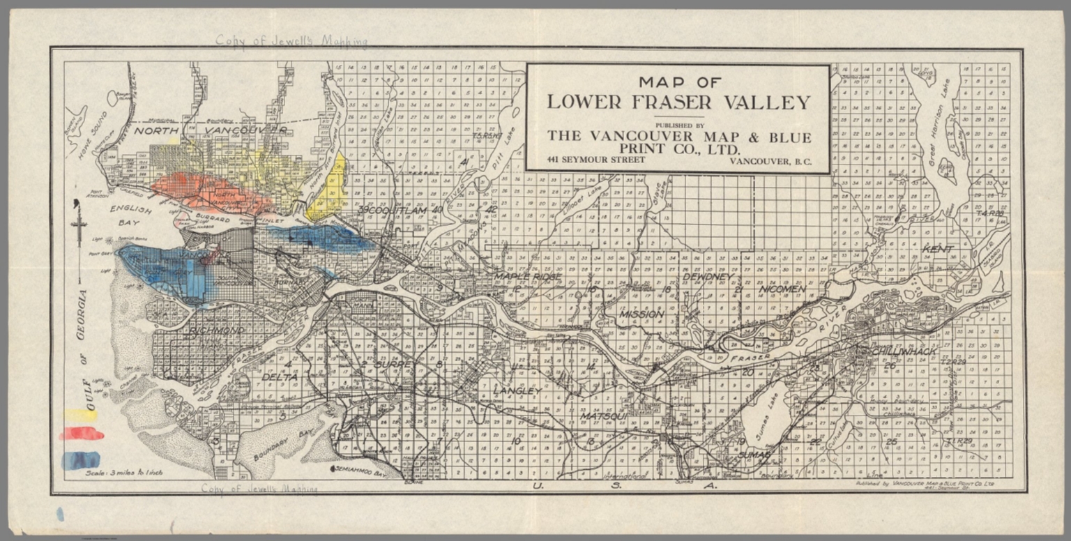 Lower Fraser Valley. - David Rumsey Historical Map Collection