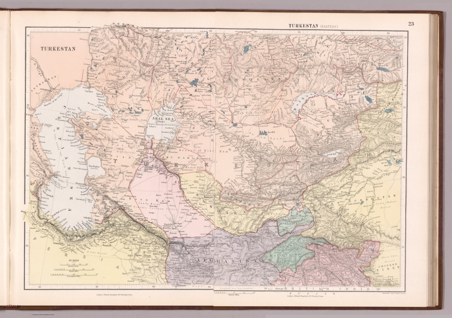 Composite: 22 and 23. Turkestan, west and east. - David Rumsey ...