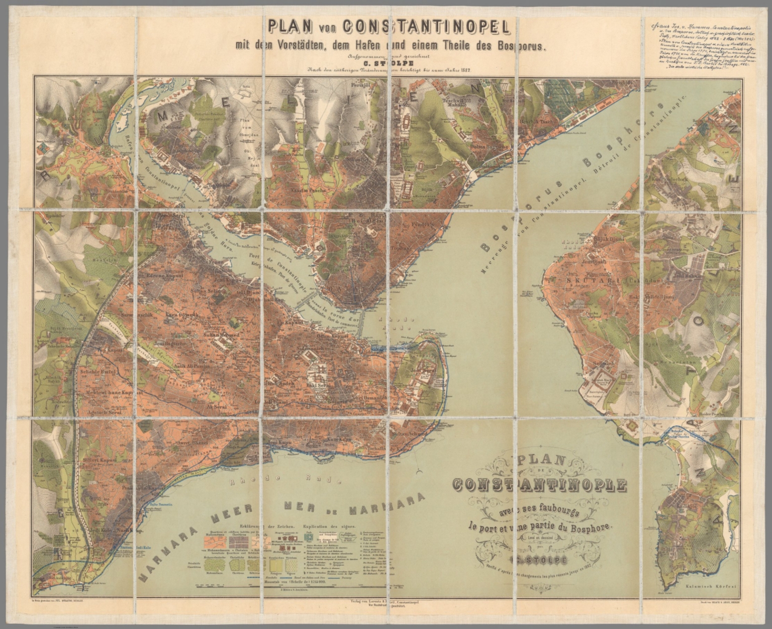 Plan von Constantinopel - David Rumsey Historical Map Collection