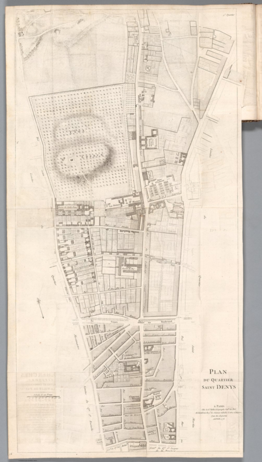 Plan Du Quartier Saint Denys. - David Rumsey Historical Map Collection