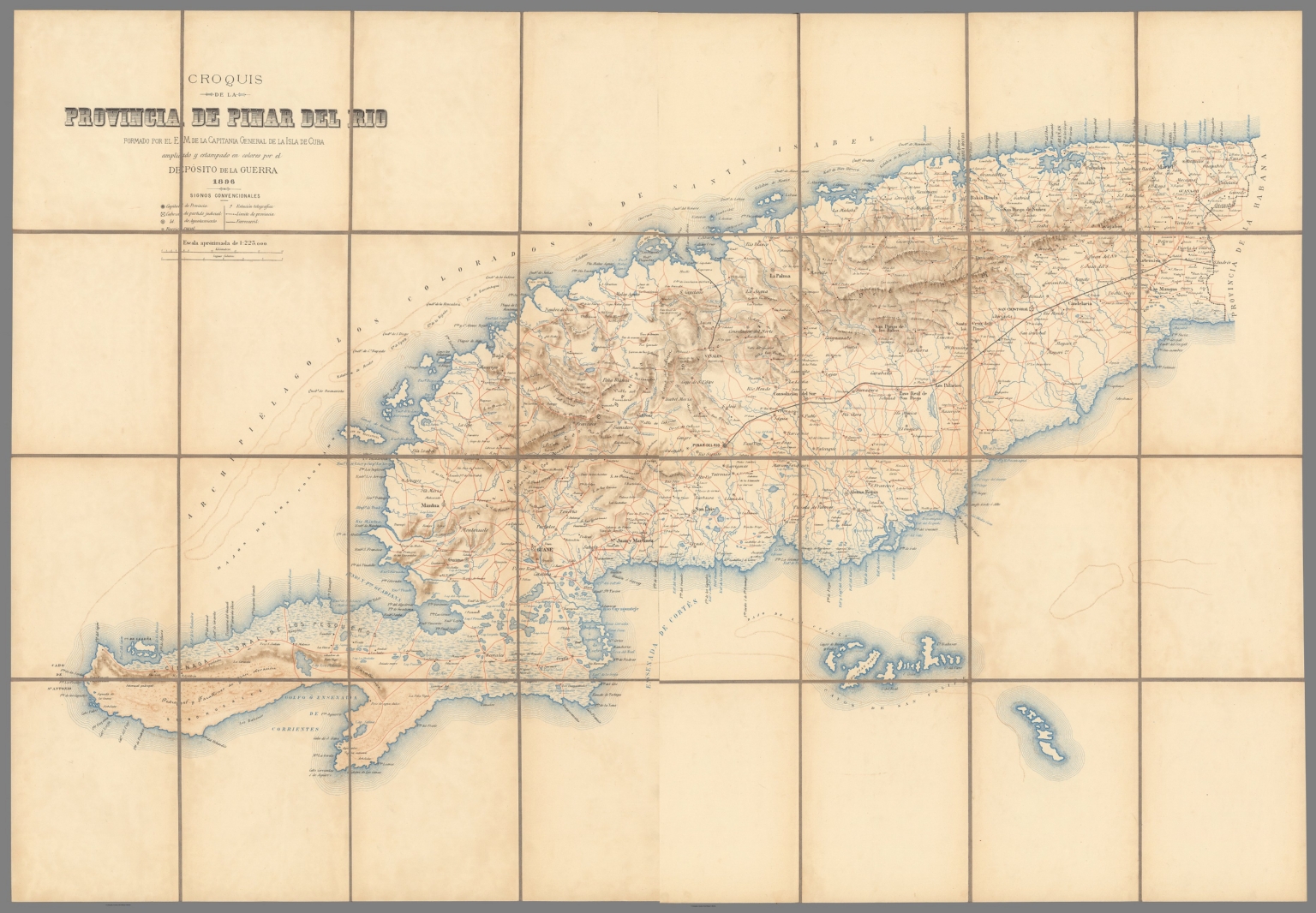 Composite: Sheets 1-2 Croquis de la Provincia de Pinar Del Rio Formado ...