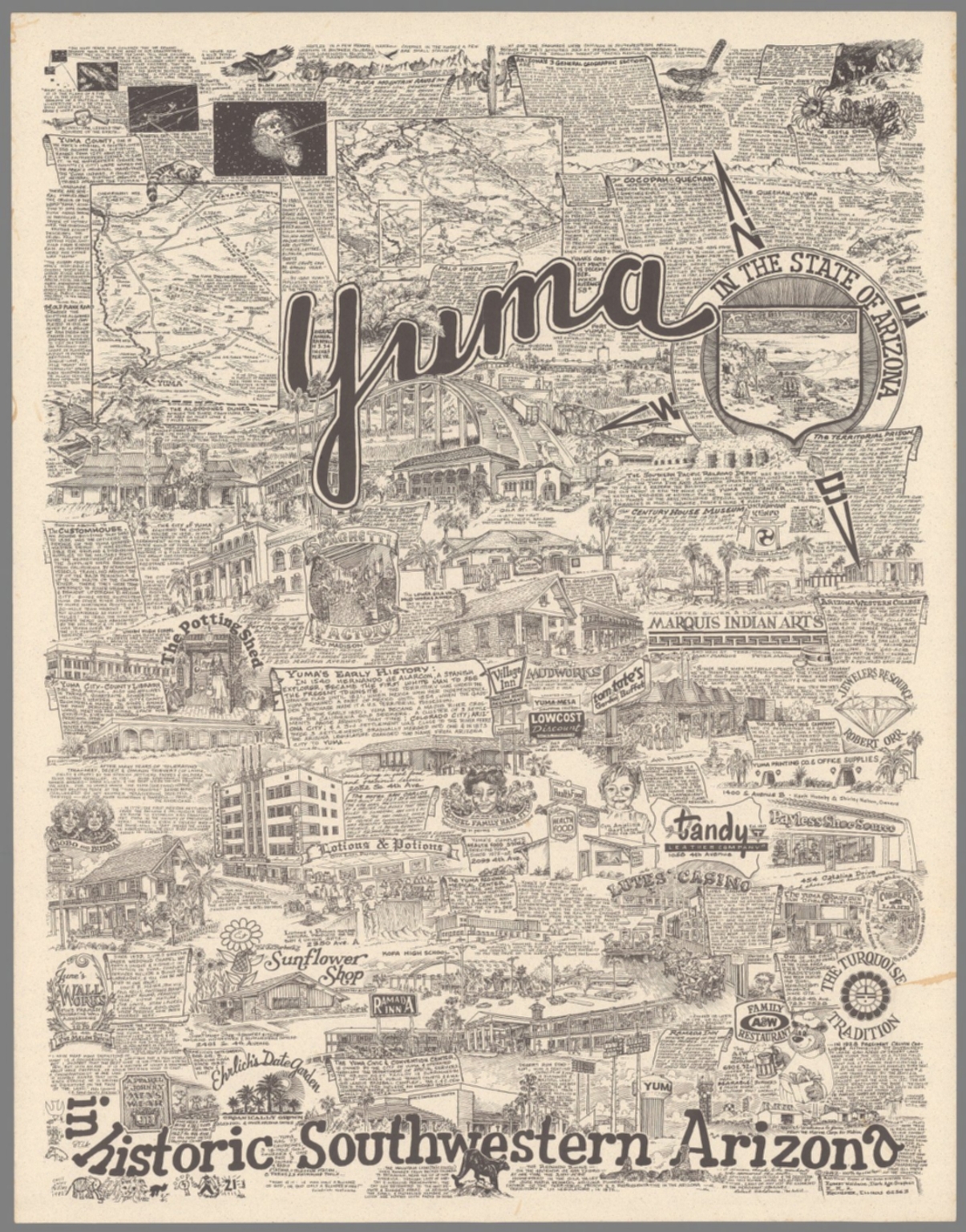 Yuma In Historic Southwestern Arizona David Rumsey Historical Map Collection 6895