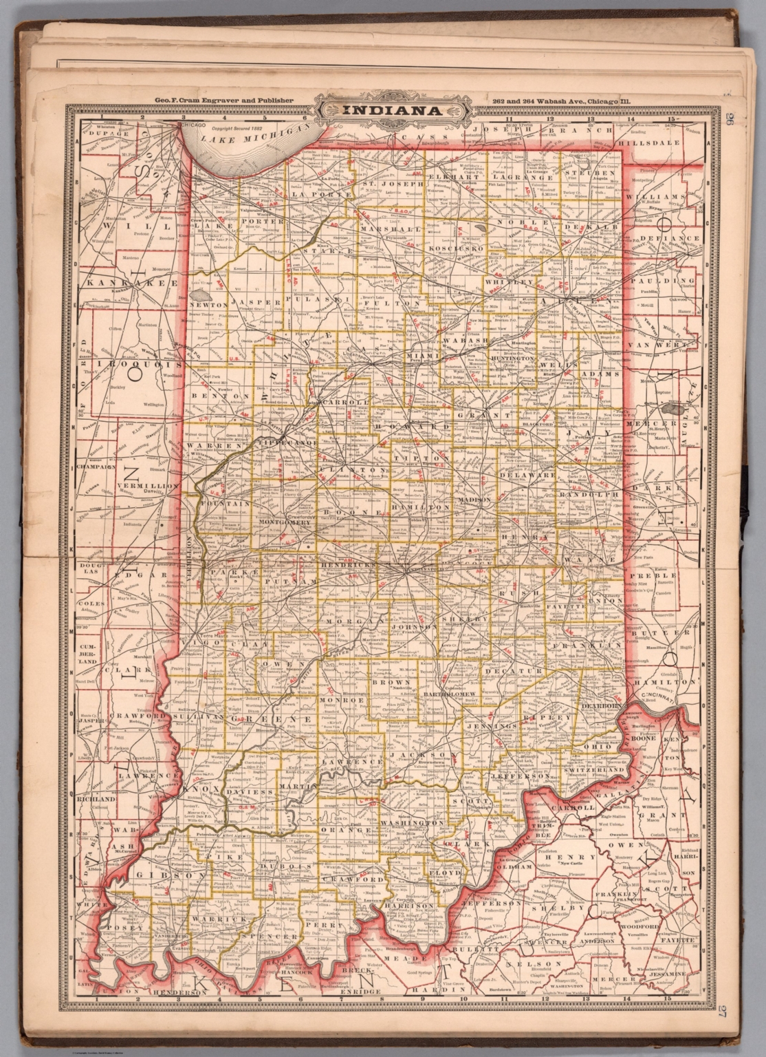 Indiana. - David Rumsey Historical Map Collection