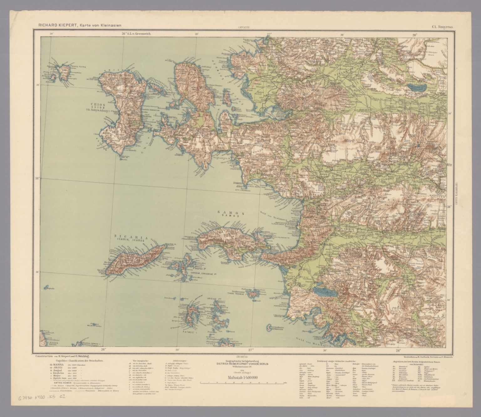 CI. Smyrna, 2nd edition Karte von Kleinasien - David Rumsey Historical ...