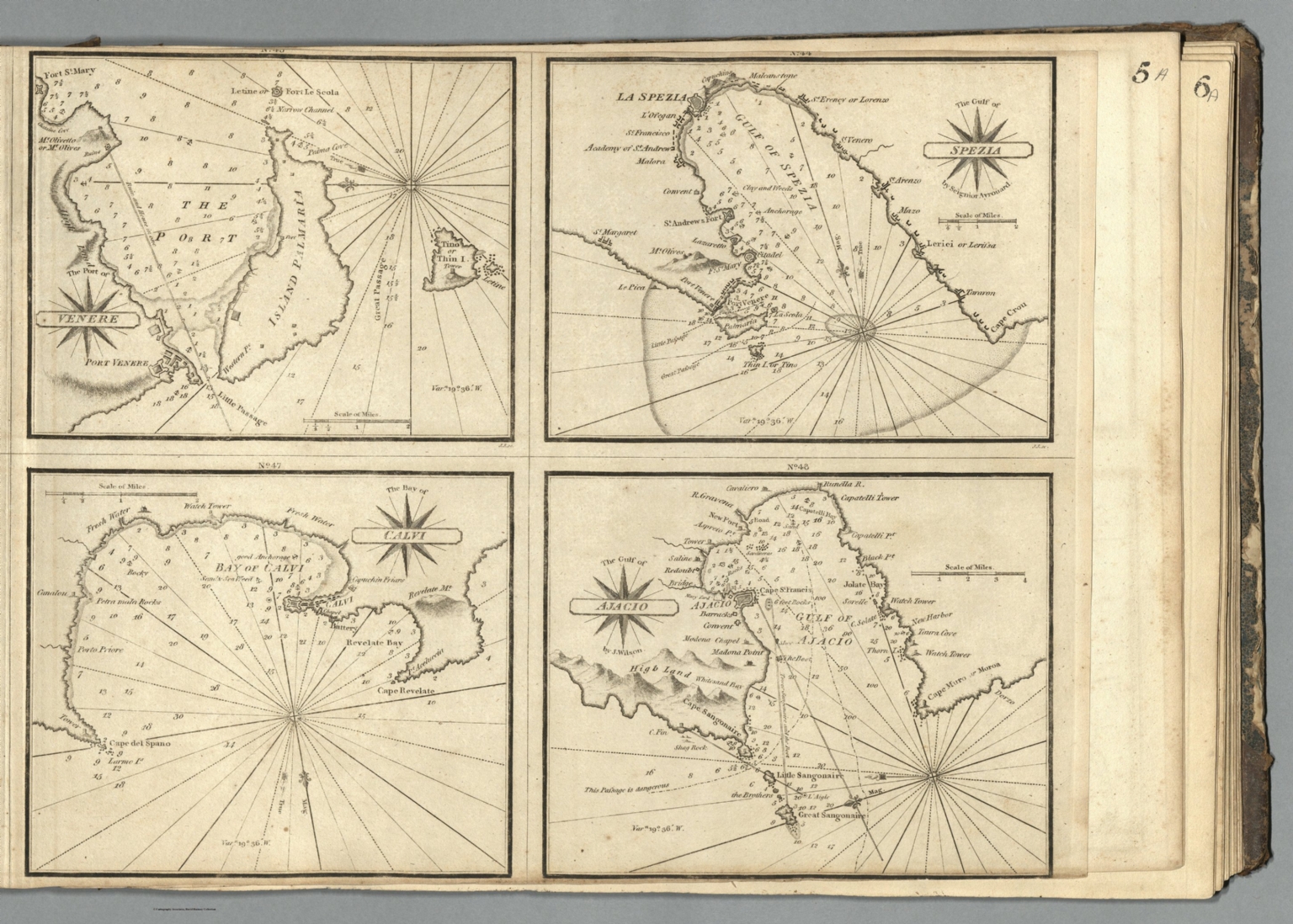 4D: No. 43. Port of Venere. No. 44. Gulf of Spezia. No. 47. Bay of ...