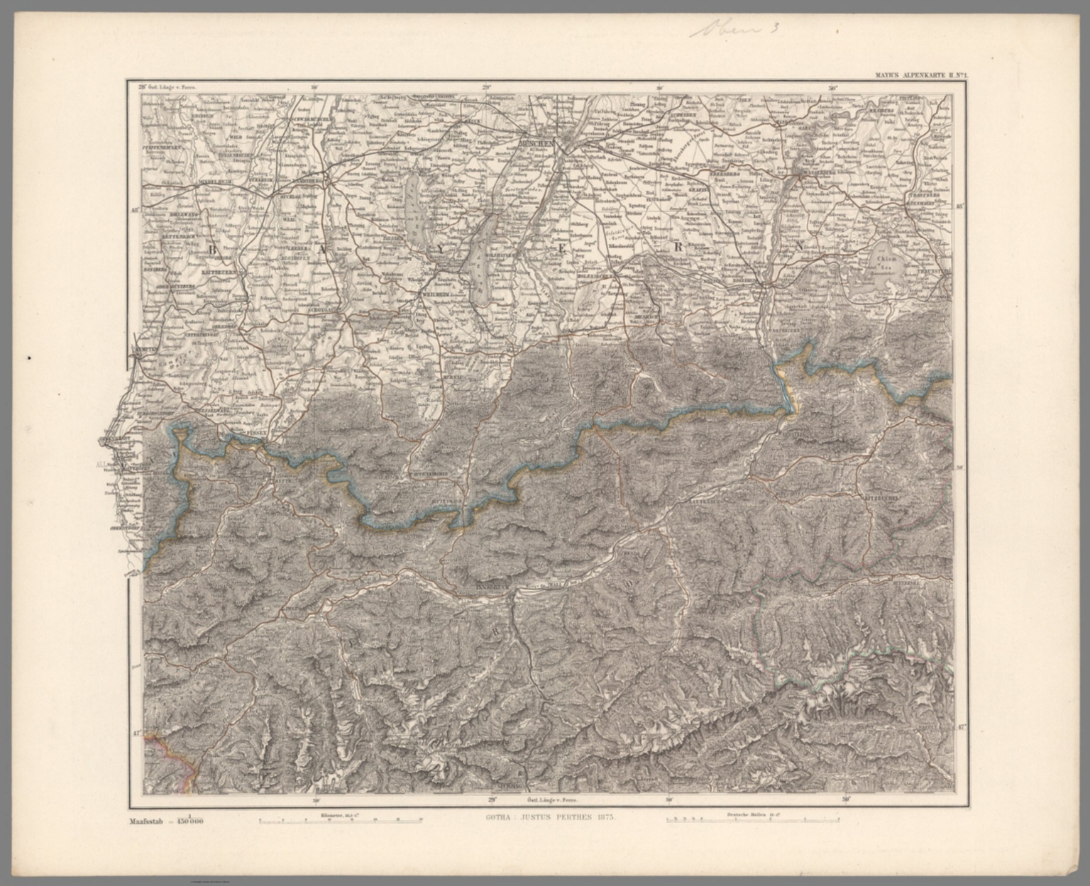 Mayr's Alpenkarte II. No. 1 - David Rumsey Historical Map Collection